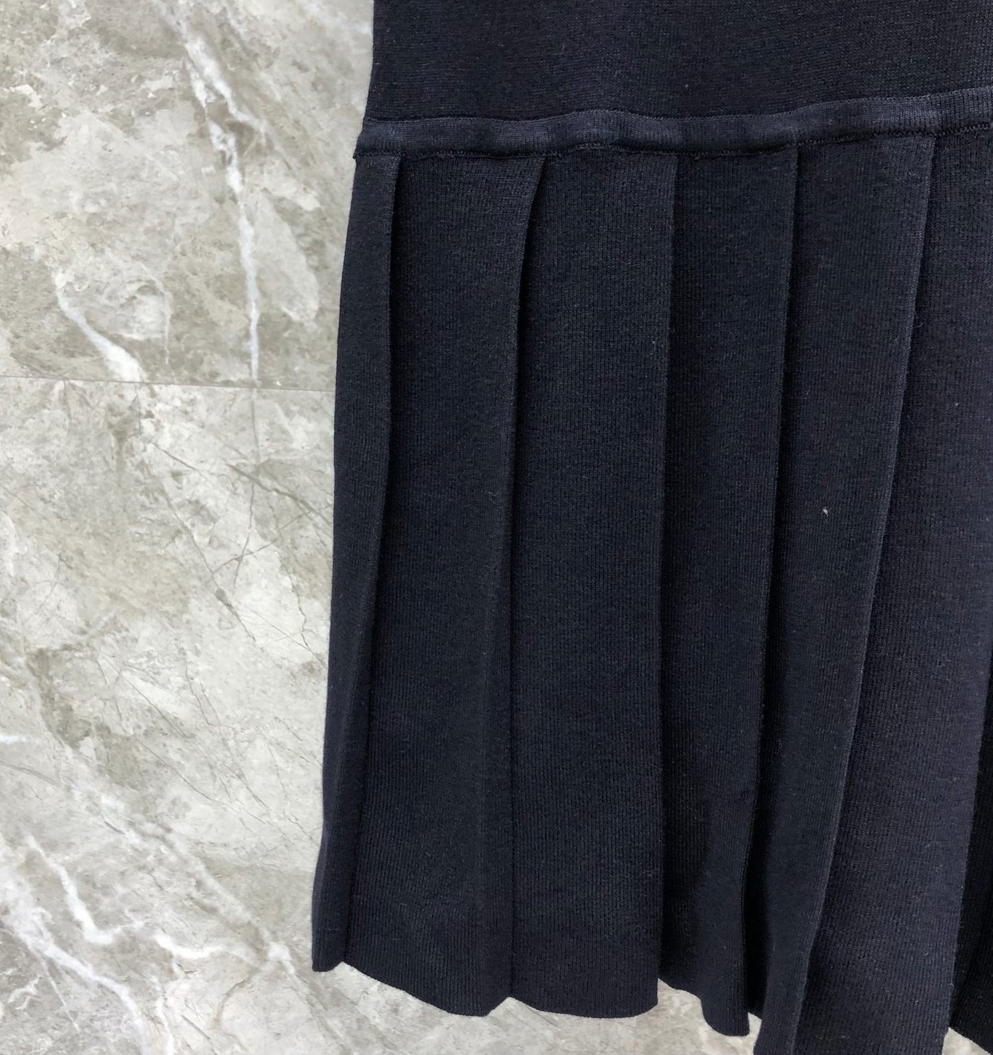 Women's Collared Four Stripe Knit Maxi Dress