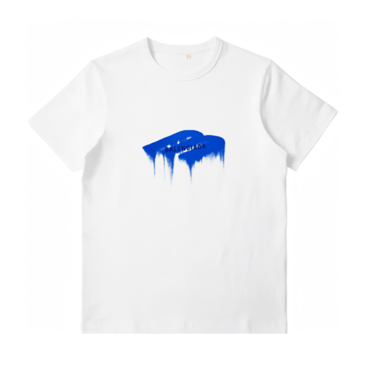 New Band Direct Print Washed Effect Faded Style Cotton T-Shirt