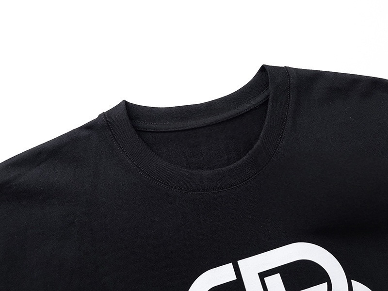 New Black Lock Logo Letter Graphic T-Shirt, Chest Print Short Sleeve Casual Tee