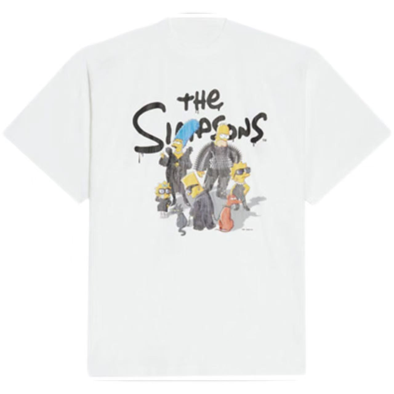 New Simpsons Cartoon Print Crew Neck T Shirt