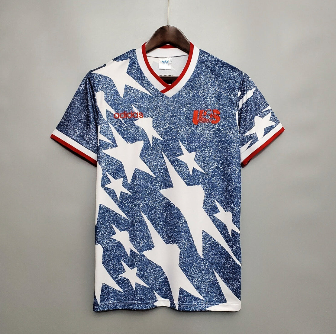 USA Retro Star Jersey Men – Blue Football Shirt