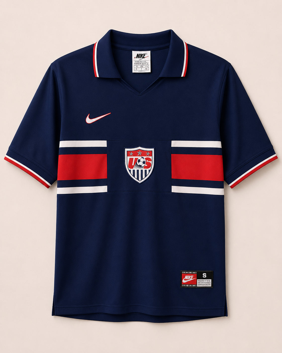 USA Retro Away Jersey Men – Navy Blue Football Shirt
