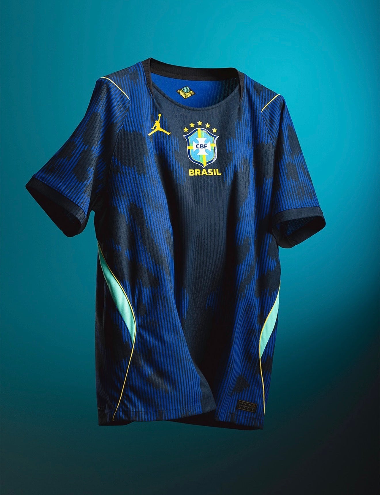 Brazil 2026 Away Jersey Men – Black & Blue Football Shirt