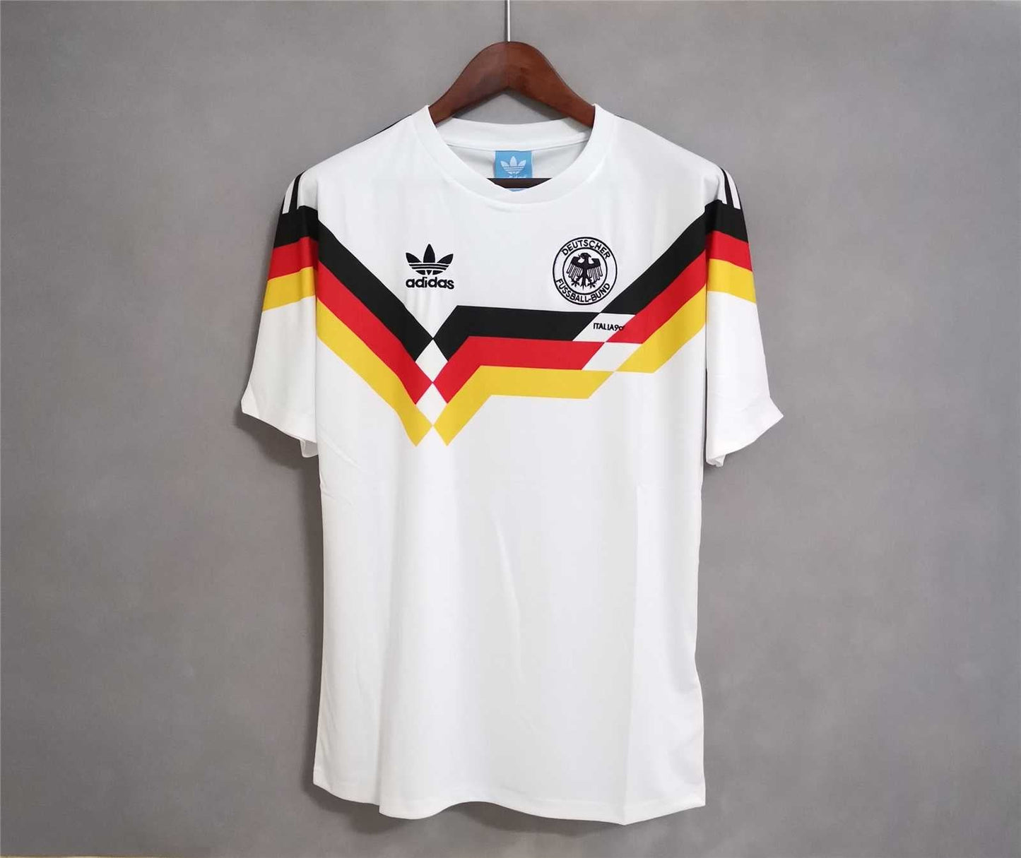 Germany Retro Home Jersey Men – White Football Shirt