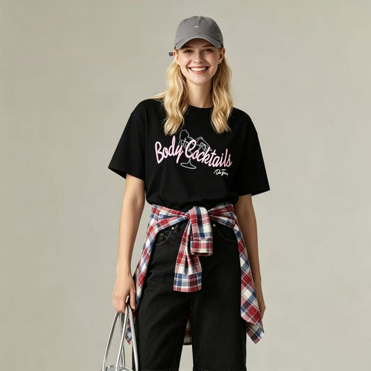 New BODY COCKTAILS Logo Crew Neck Unisex T-Shirt