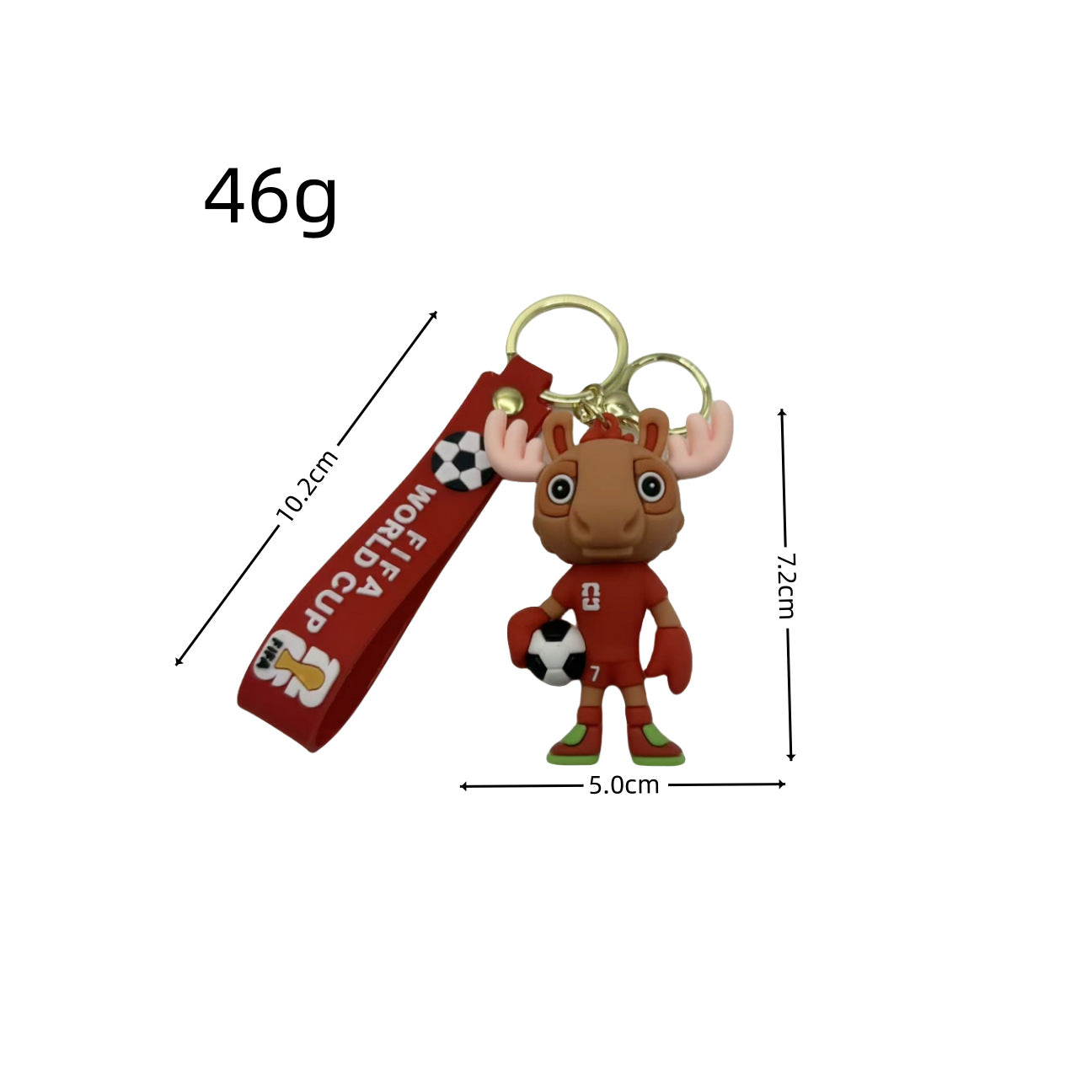 2026 World Cup Mascot Keychain Set – Football Souvenir Bag Charm