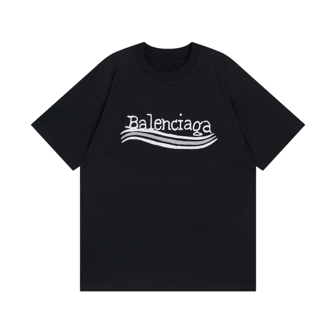 New Letter Logo Graphic T-Shirt, Short Sleeve Pullover Casual Tee