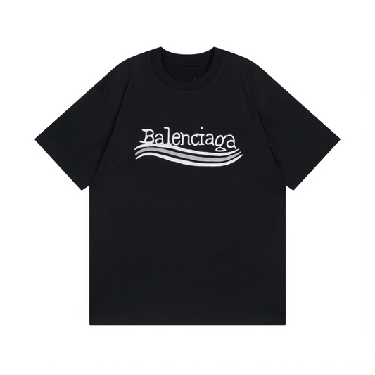 New Letter Logo Graphic T-Shirt, Short Sleeve Pullover Casual Tee