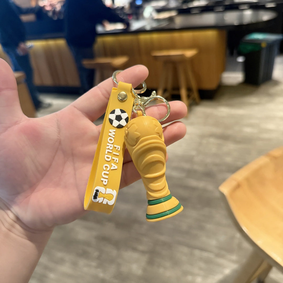 2026 World Cup Mascot Keychain Set – Football Souvenir Bag Charm