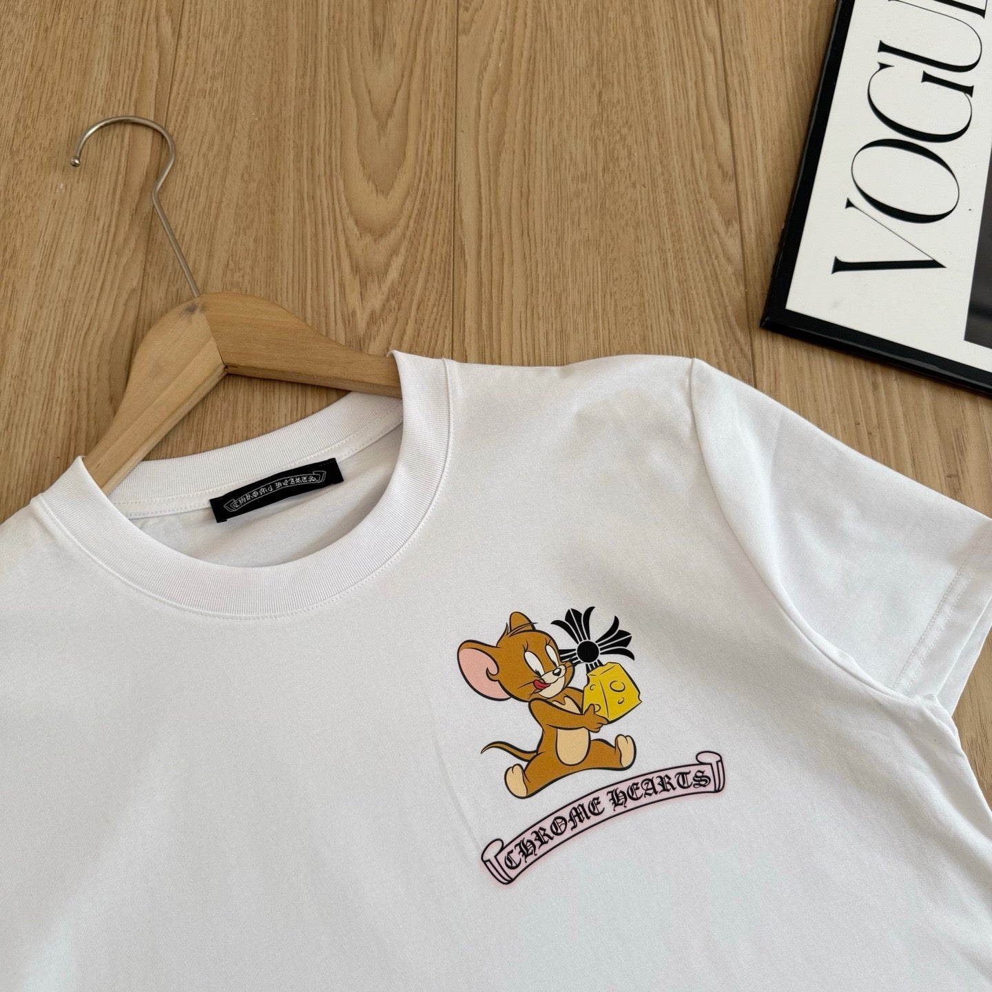 Chrome Hearts Cartoon Graphic Short Sleeve T-Shirt