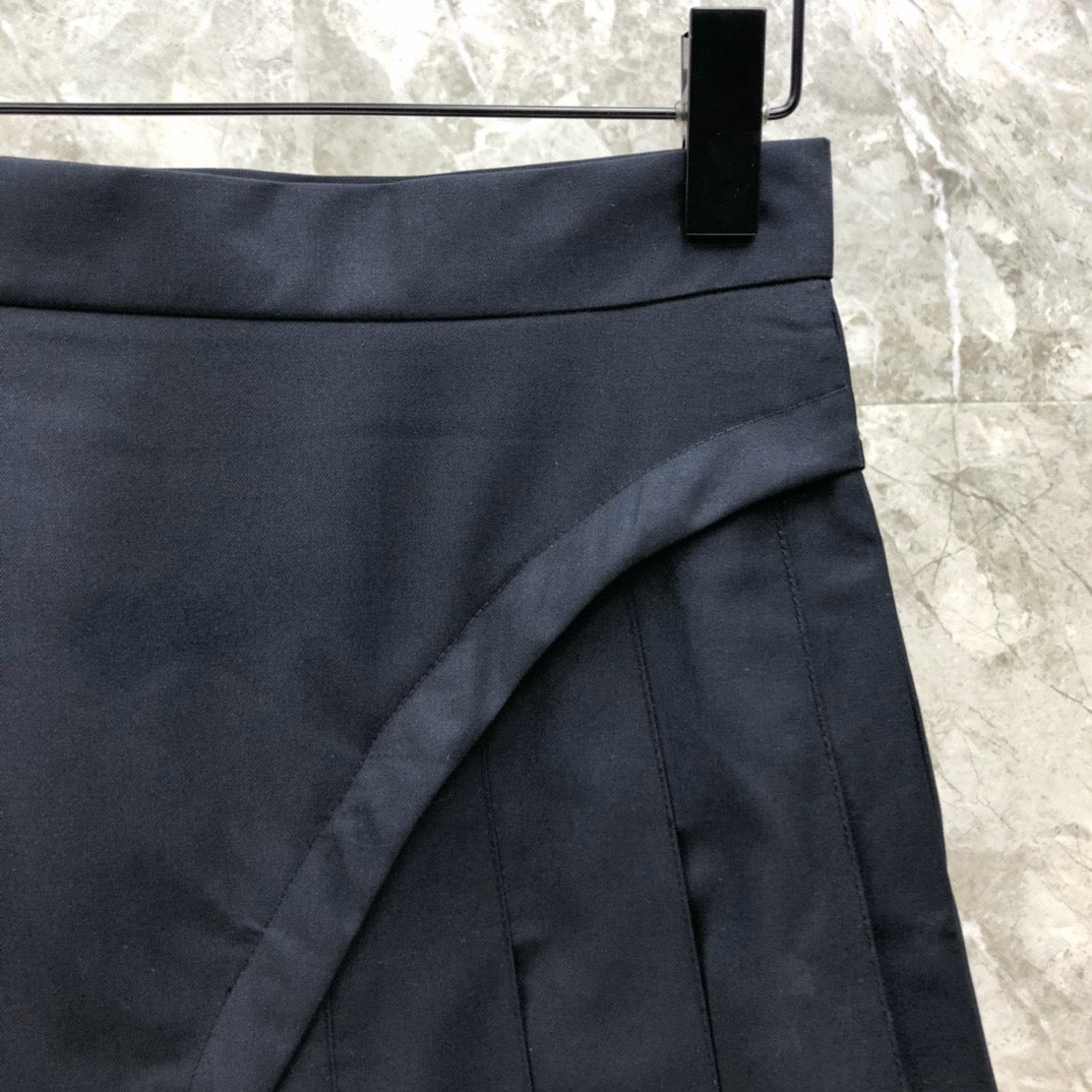 Women's High Waist Asymmetrical Patchwork Mini Skirt