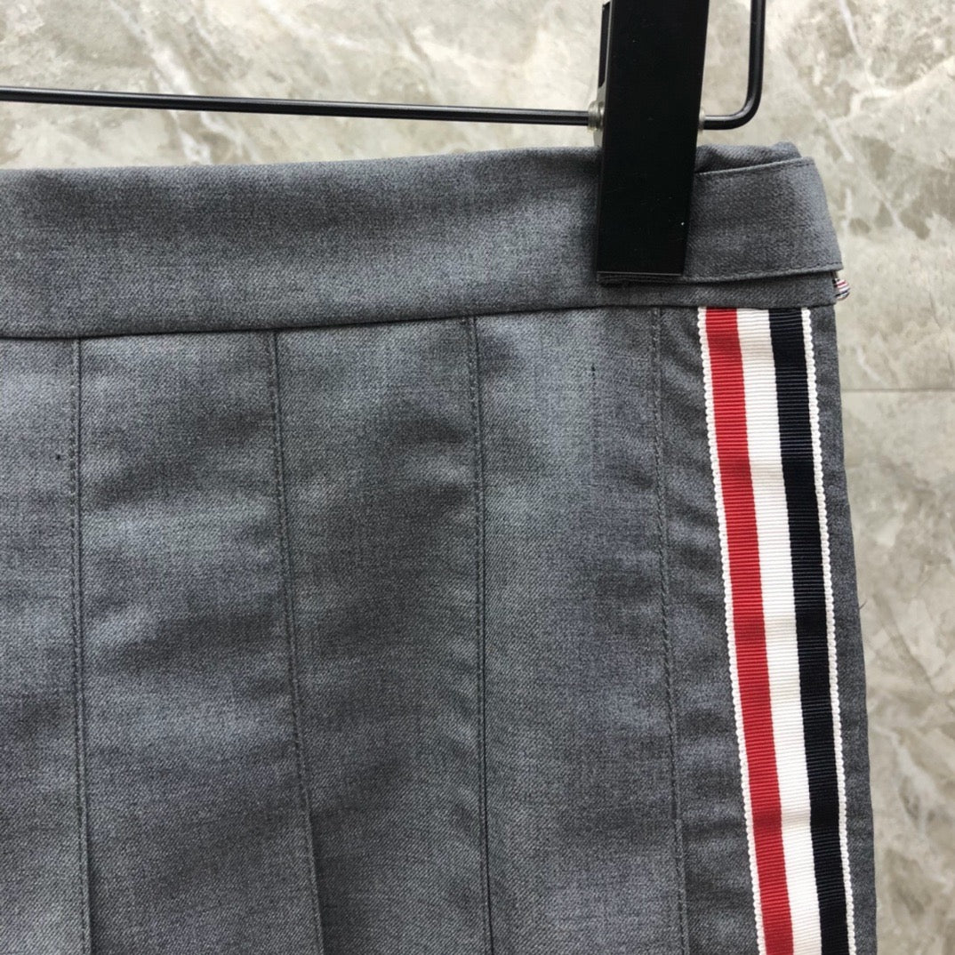 Women's High Waist Color Block A Line Mini Skirt