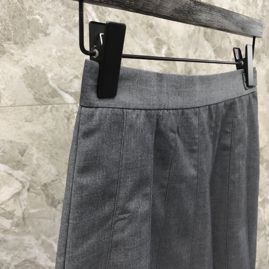 Women's High Waist High Low Ruched Mini Skirt