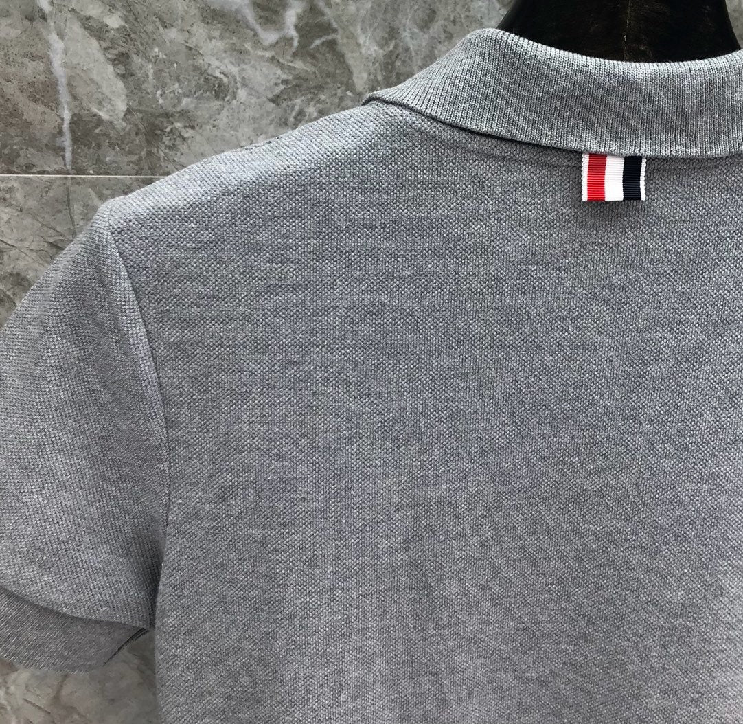 Women's Piqué Cotton Polo Dress with Contrast Webbing Detail