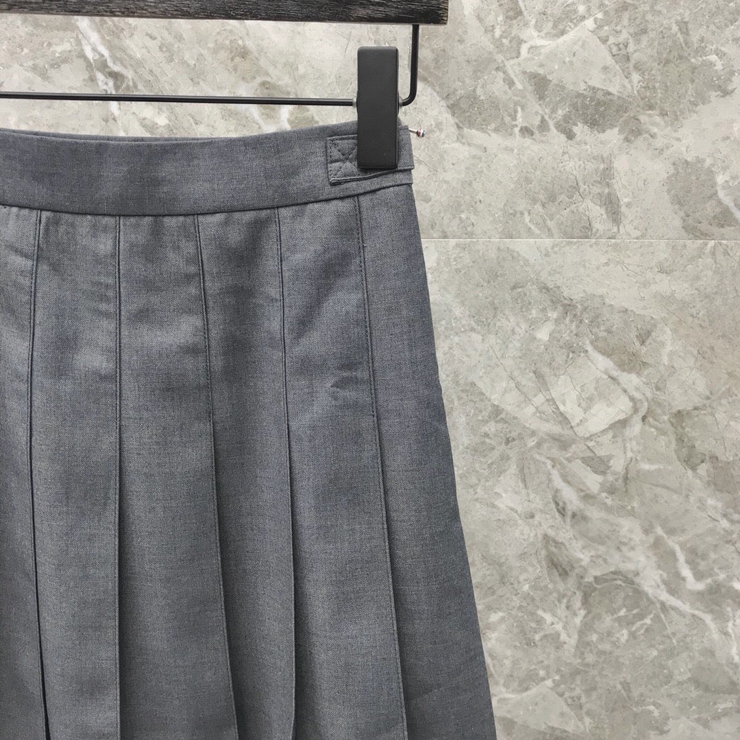 Women's High Waist High Low Ruched Mini Skirt