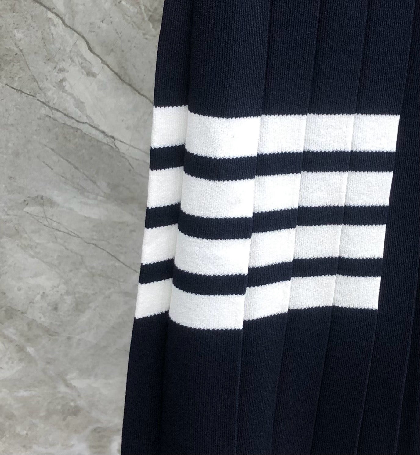 Women's Knit Four Stripe Mini Skirt