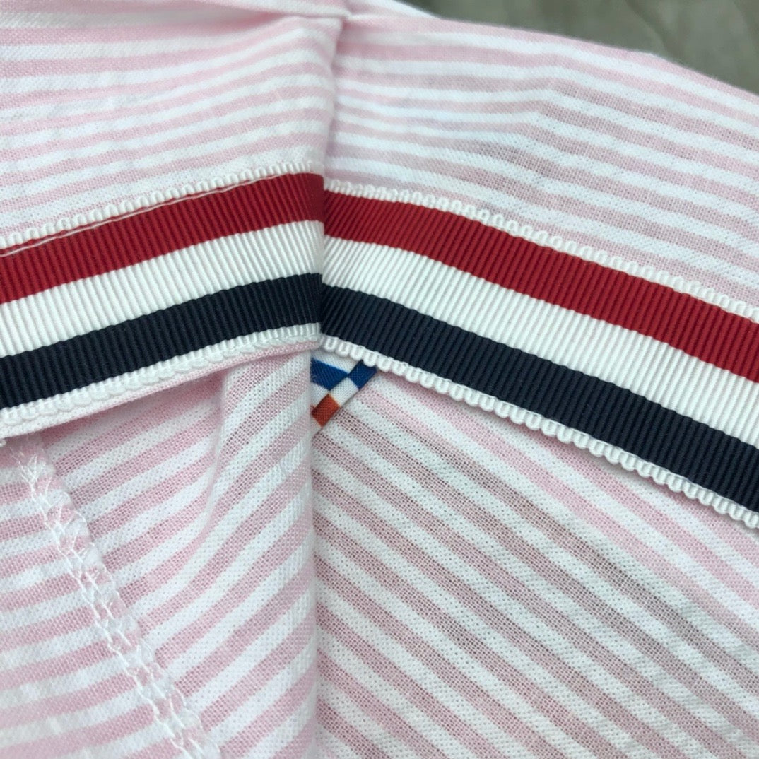 Women's High Waist Striped Seersucker Mini Skirt