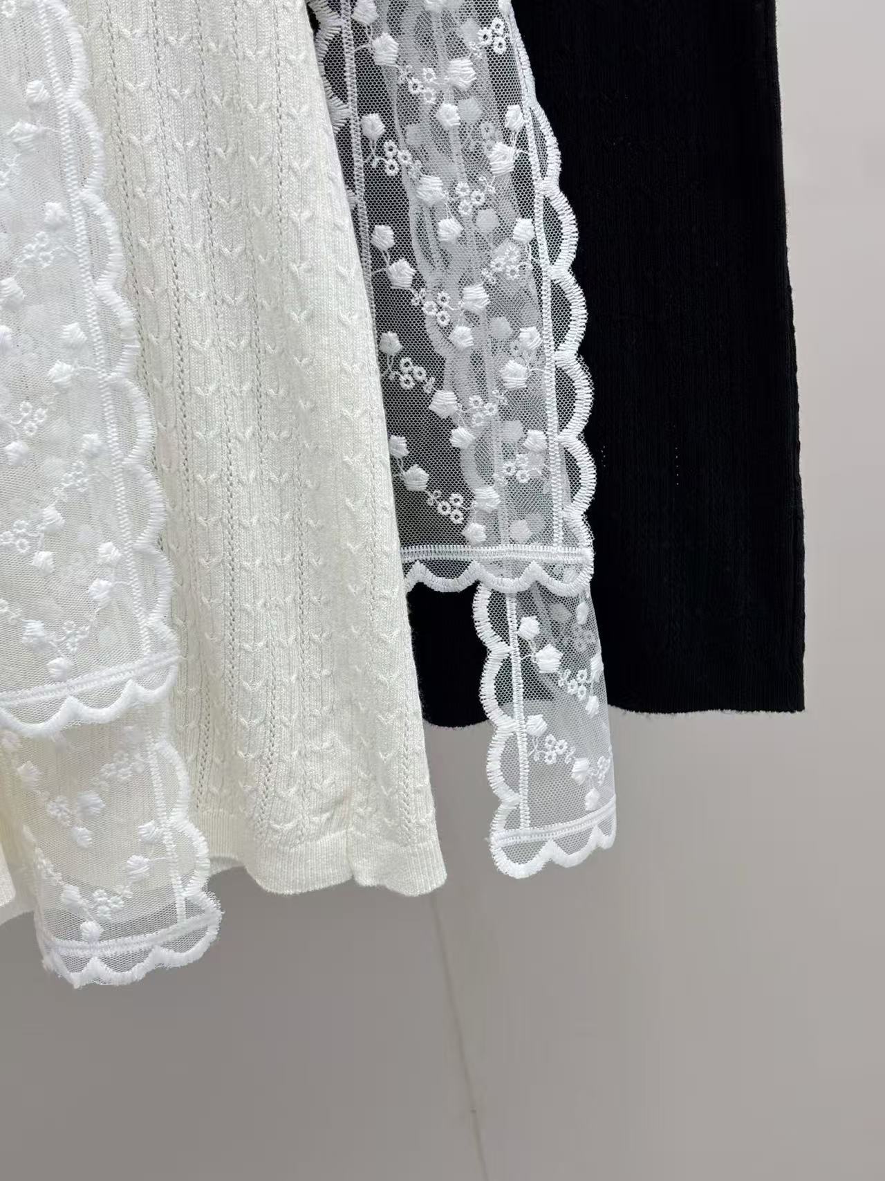 2-pack 2026 New Ice Silk Knit Lace Shrug Short Sleeve Cardigan