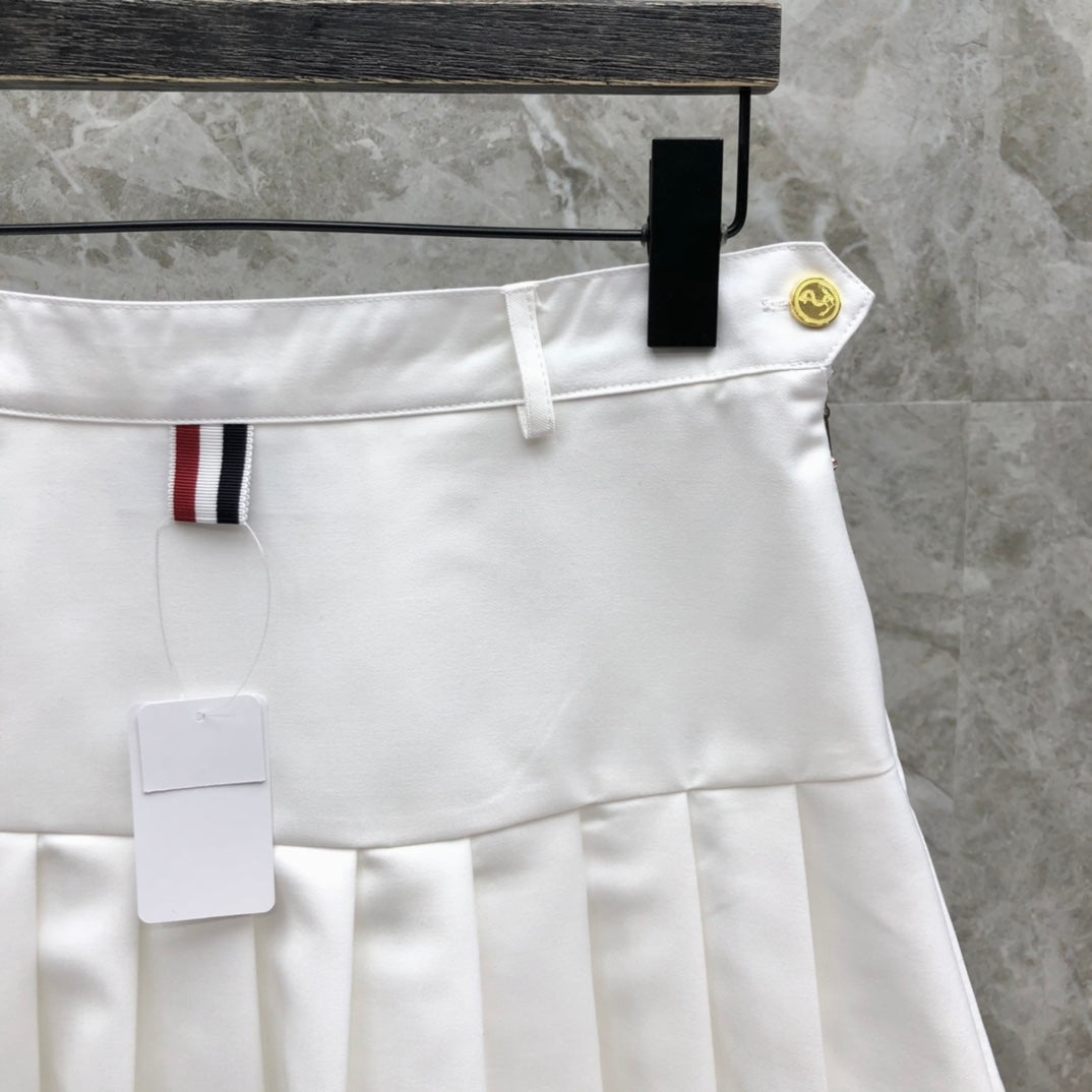 Women's High Waist Pleated Mini Skirt Classic Schoolgirl Style