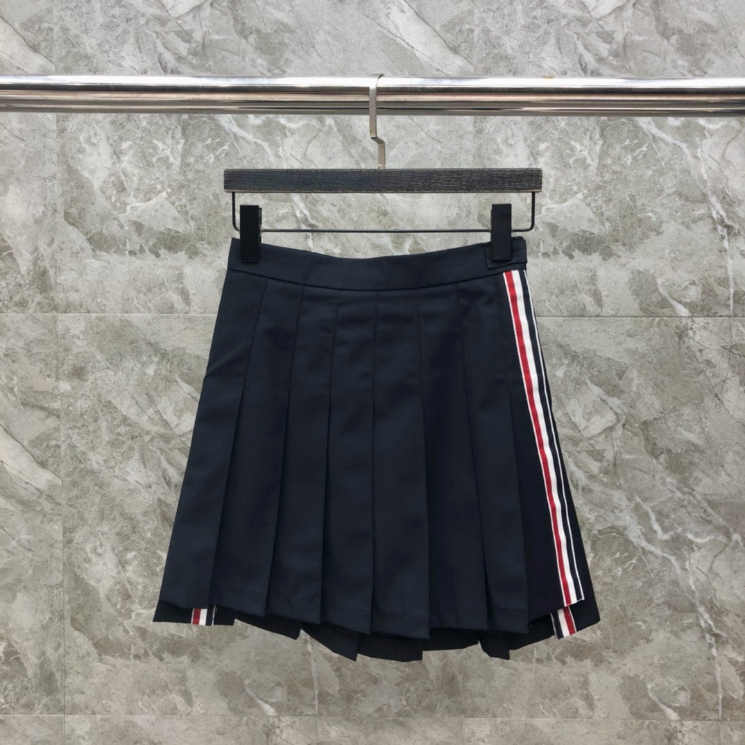 Women's High Waist Color Block A Line Mini Skirt