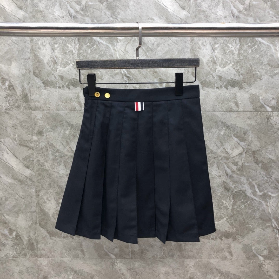Women's High Waist Color Block A Line Mini Skirt