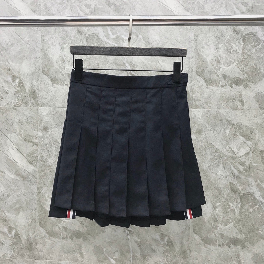 Women's High Waist High Low Ruched Mini Skirt