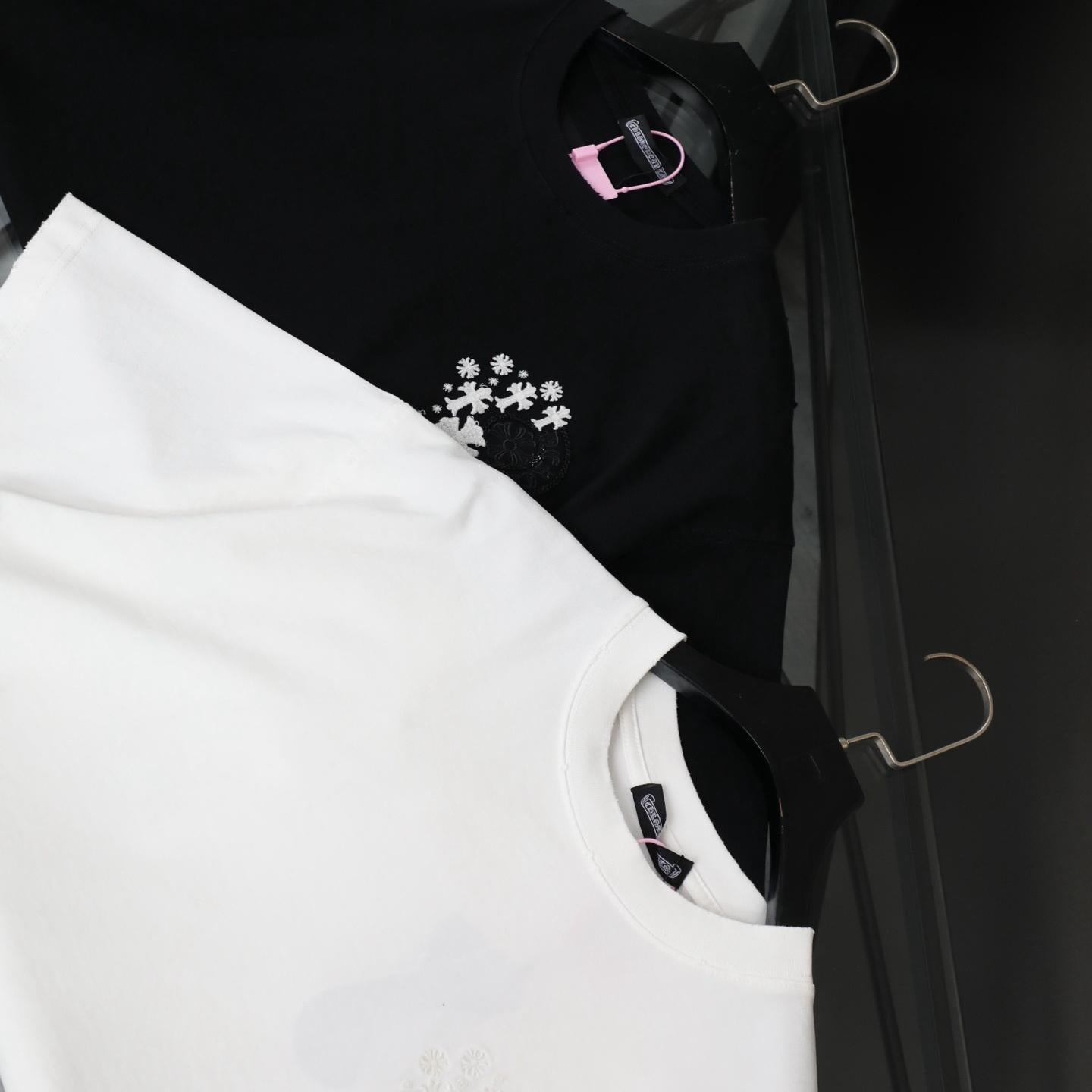 Chrome Hearts 26SS Color-Changing Embroidered Short Sleeve T-Shirt