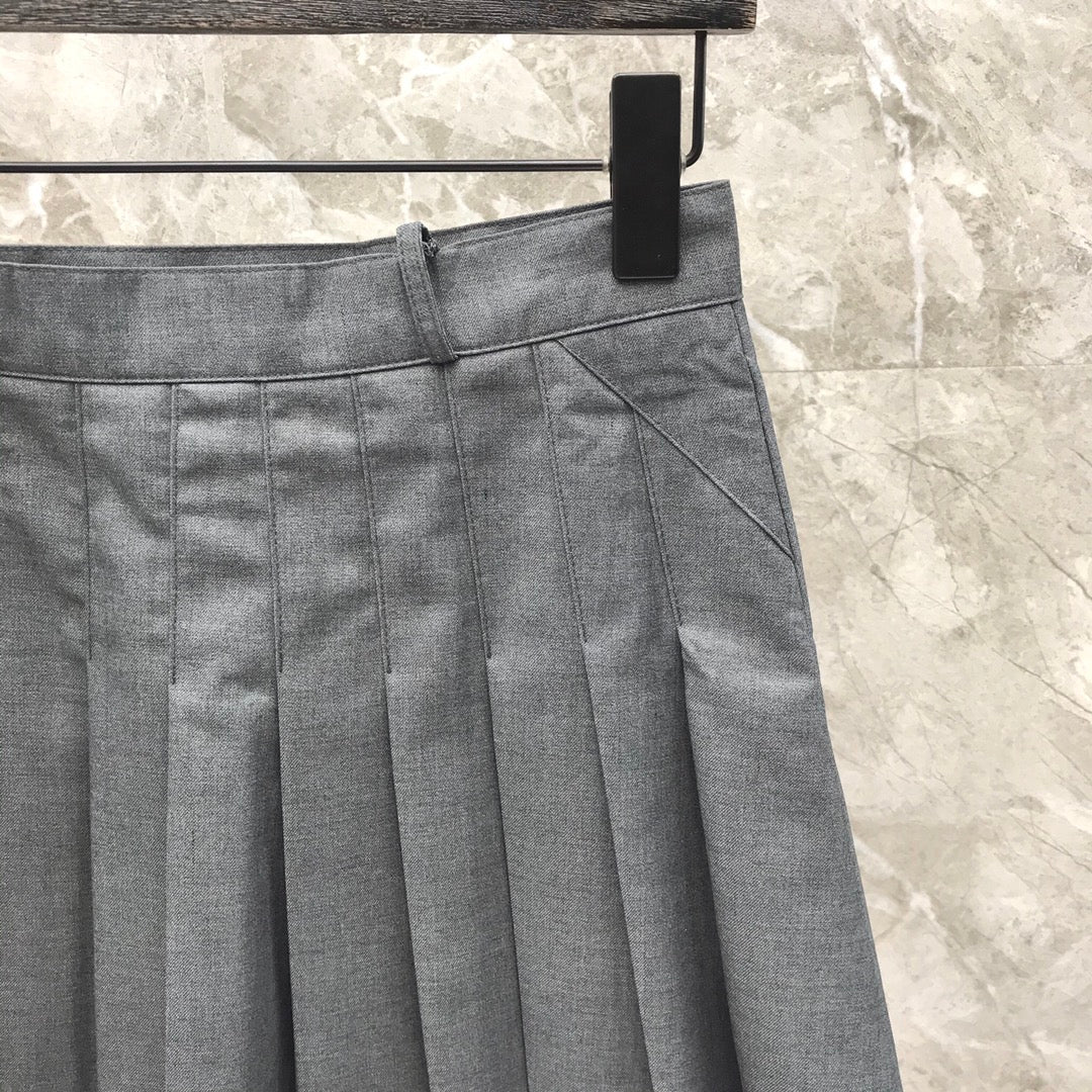Women's High Waist Pleated Mini Skirt Classic Schoolgirl Style