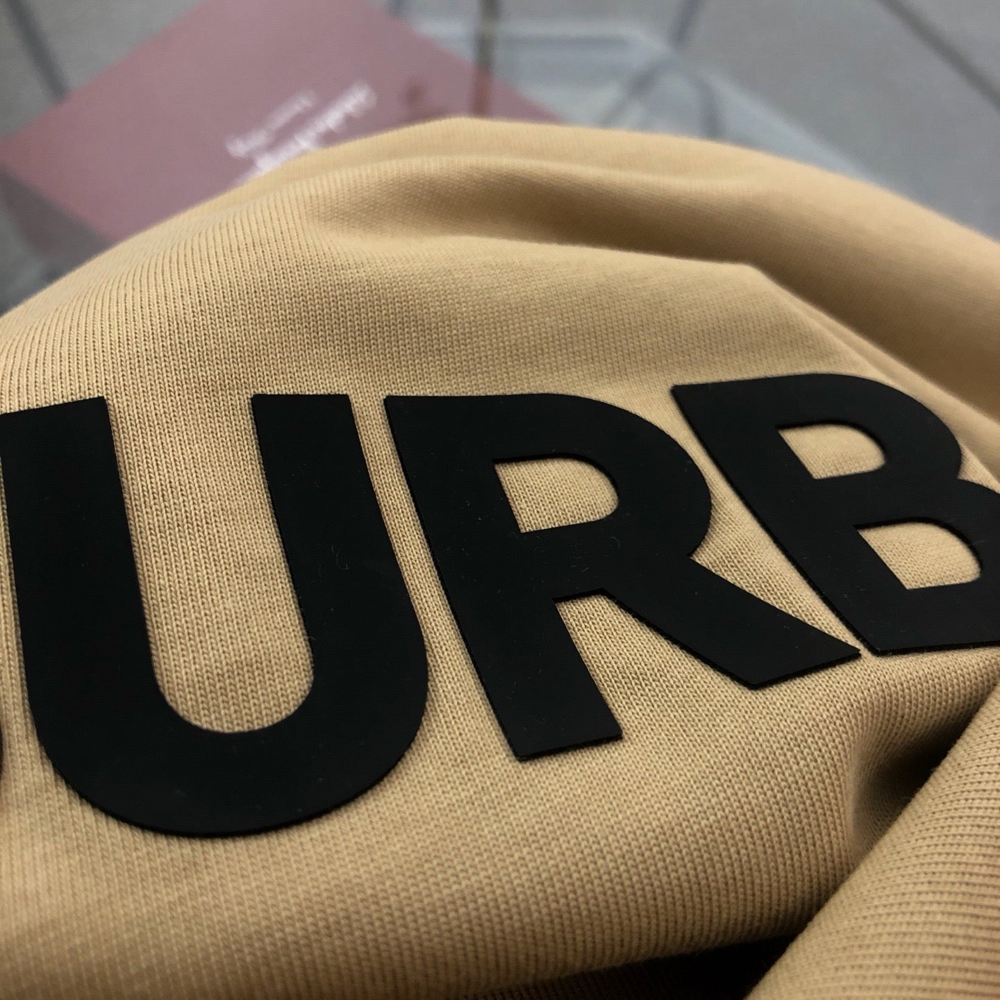 Embroidered Letter Logo Crew Neck T-Shirt