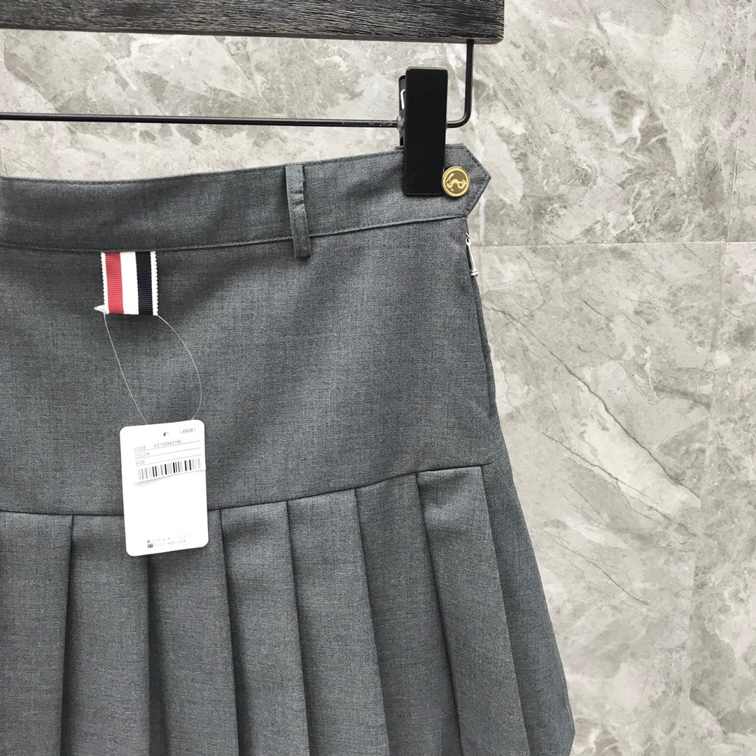 Women's High Waist Pleated Mini Skirt Classic Schoolgirl Style