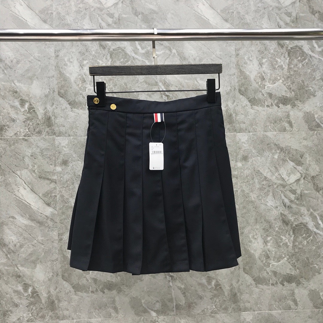 Women's High Waist High Low Ruched Mini Skirt
