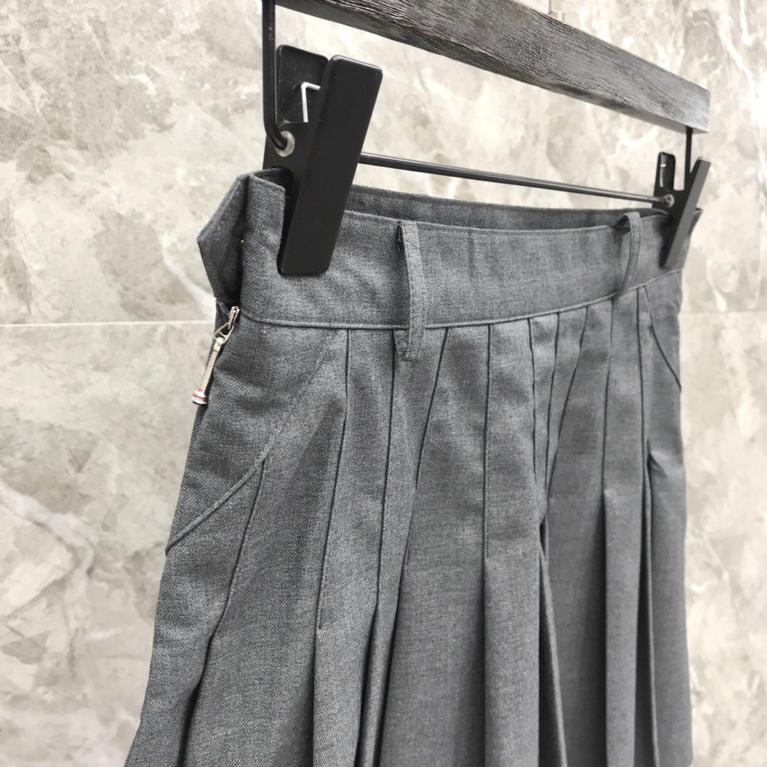 Women's High Waist Pleated Mini Skirt Classic Schoolgirl Style