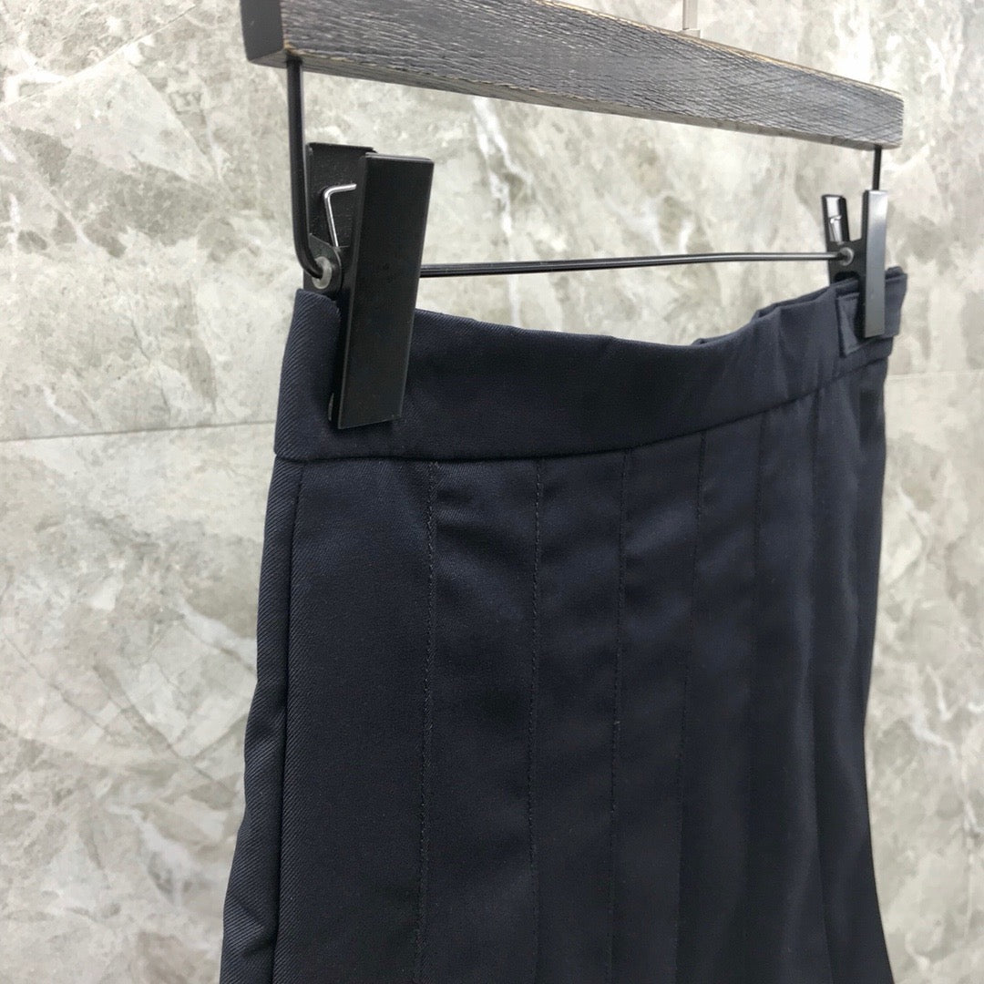 Women's High Waist High Low Ruched Mini Skirt