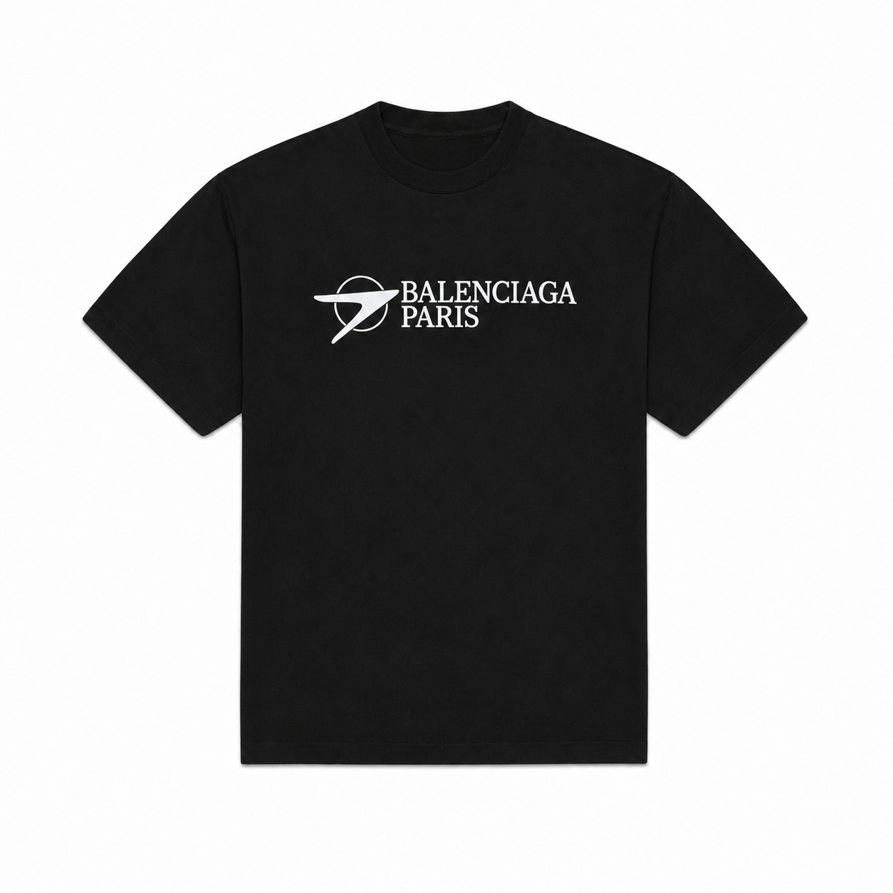 New Unisex Letter Logo Graphic T-Shirt, Short Sleeve Cutout Casual Tee