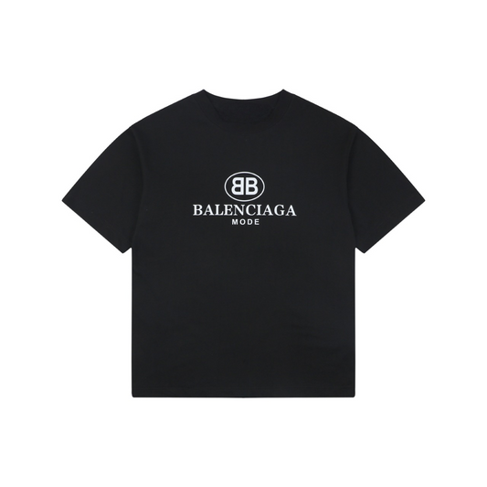 New Black Letter Logo Print Graphic Tee, Crew Neck Short Sleeve T-Shirt