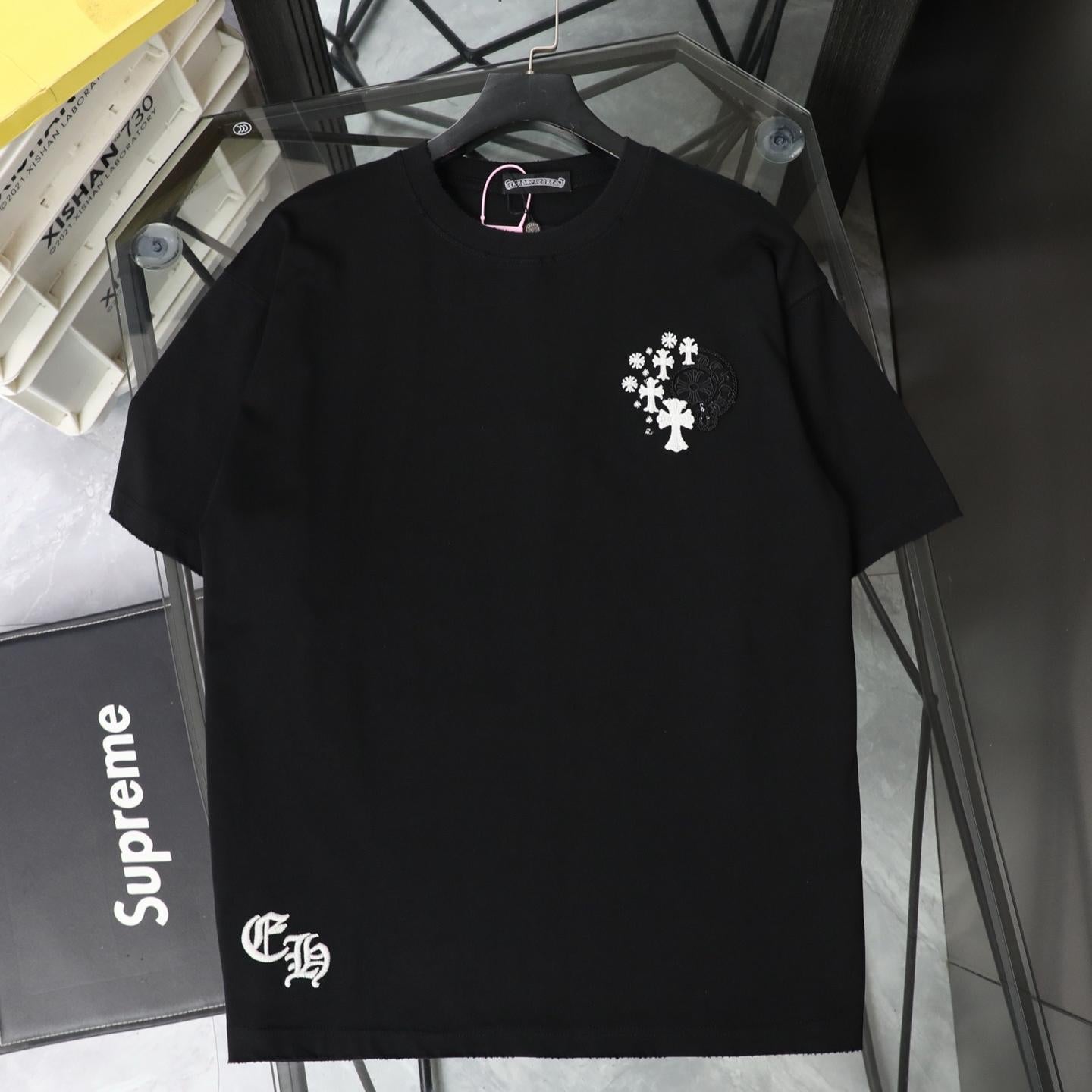 Chrome Hearts 26SS Color-Changing Embroidered Short Sleeve T-Shirt