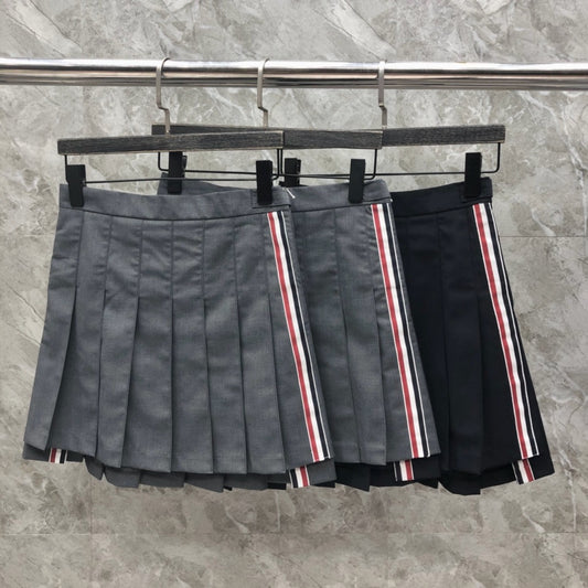 Women's High Waist Color Block A Line Mini Skirt