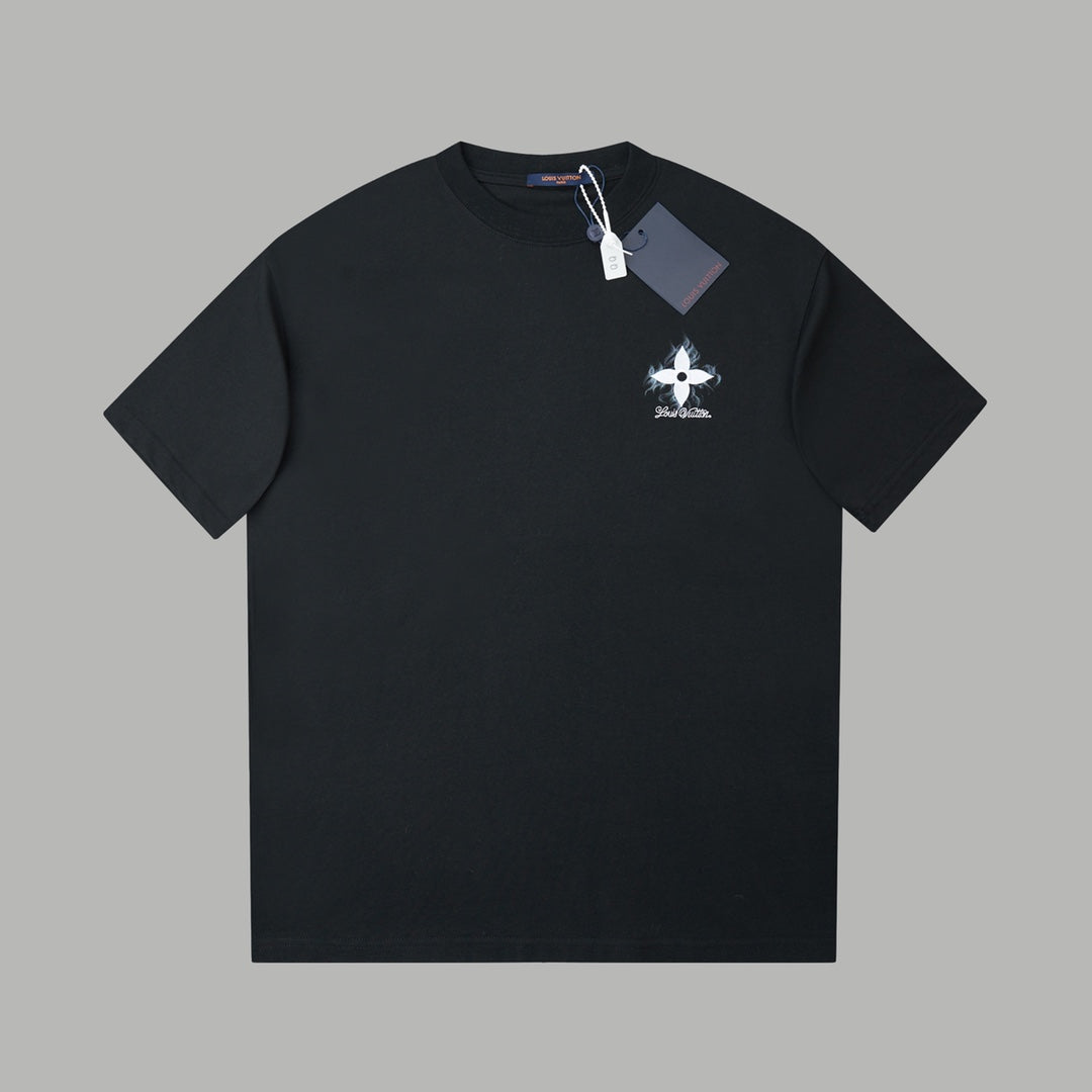 Collection Denim Patchwork Embroidered T-Shirt