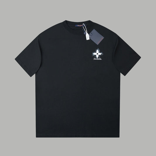 Collection Denim Patchwork Embroidered T-Shirt