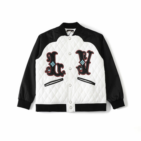 Color Block Raglan Sleeve Baseball Jacket