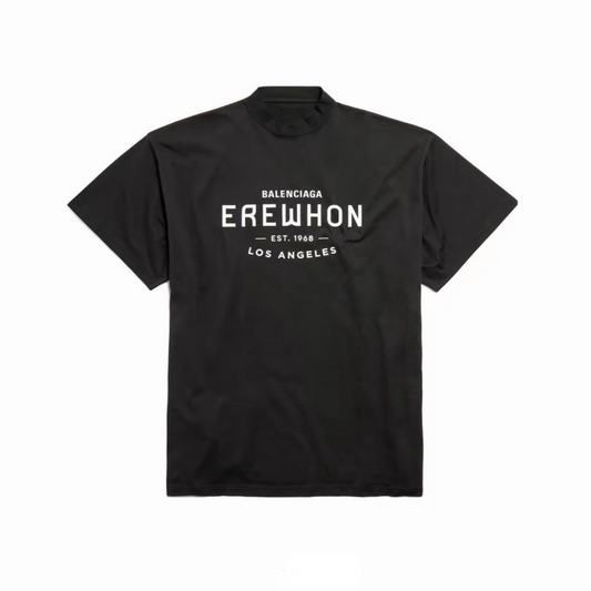 New Unisex Logo Letter Graphic T-Shirt, Crew Neck Short Sleeve Streetwear Tee
