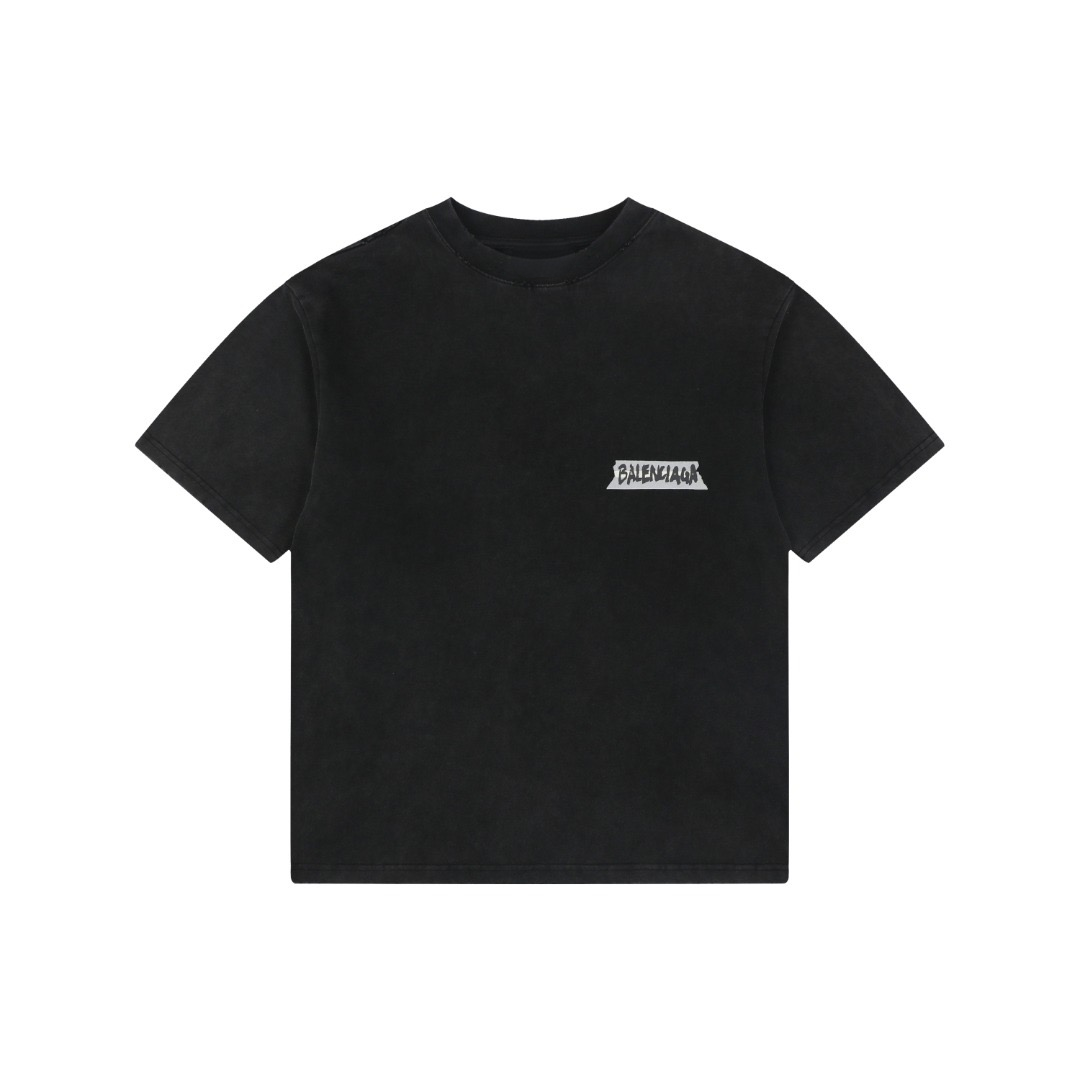 New Black Vintage Logo Graphic T-Shirt, Jersey Knit Short Sleeve Casual Tee