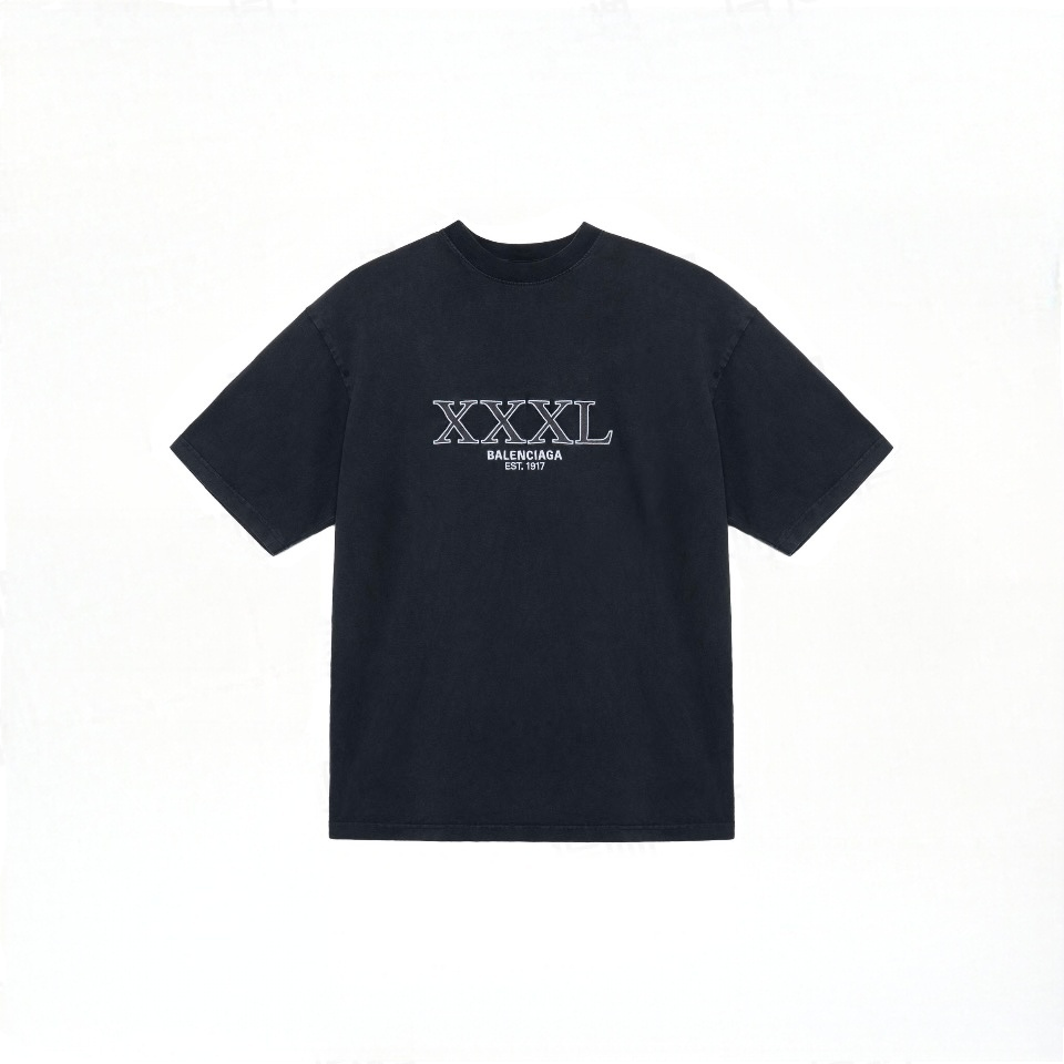 New XXXL Logo Graphic T-Shirt, Crew Neck Short Sleeve Casual Tee