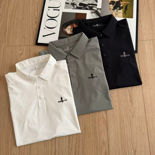 Summer Ice Silk Quick Dry Business Polo Shirt