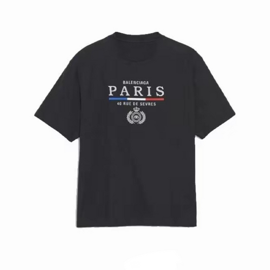 New Black Letter Print Graphic Tee, Regular Fit Crew Neck Short Sleeve Casual T-Shirt