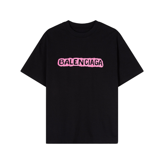 New Unisex Playful Logo Print Graphic Tee, Short Sleeve Casual T-Shirt