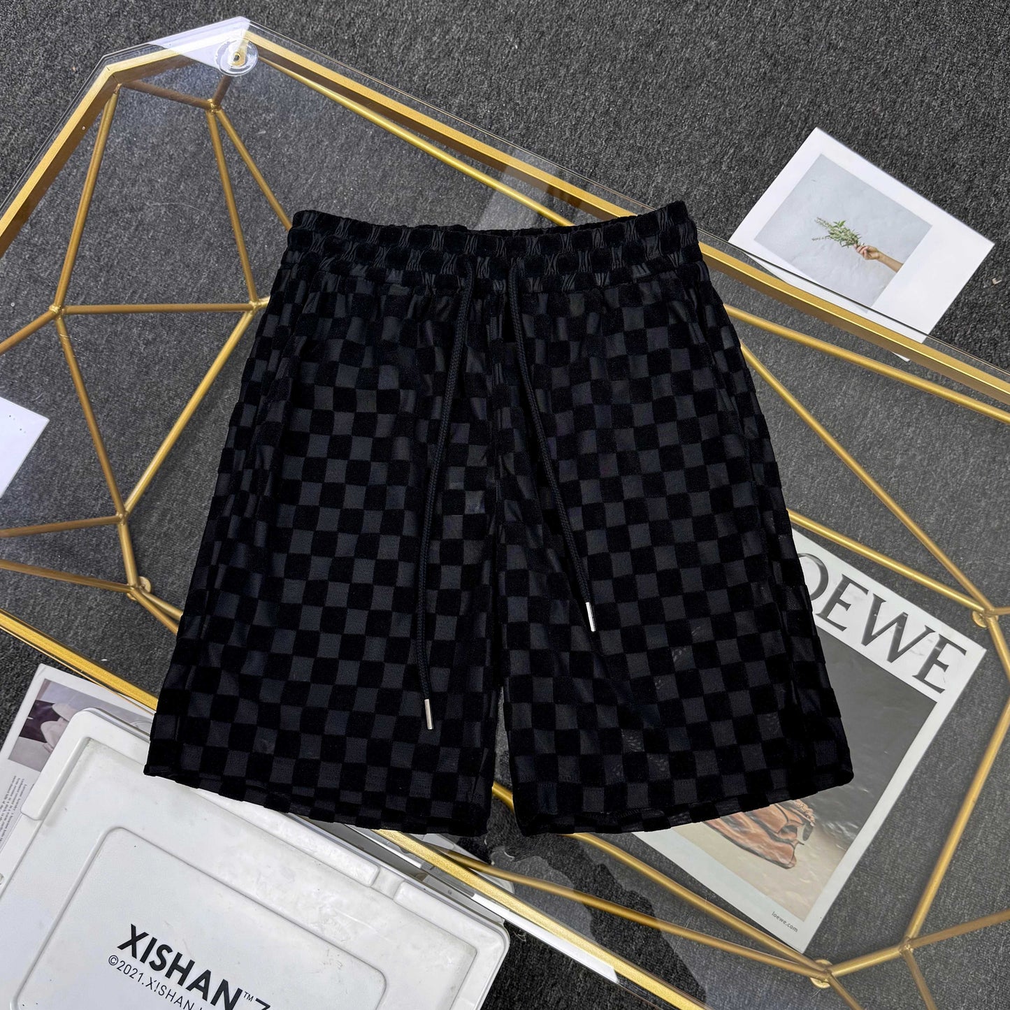 New Plaid Knee-Length Shorts