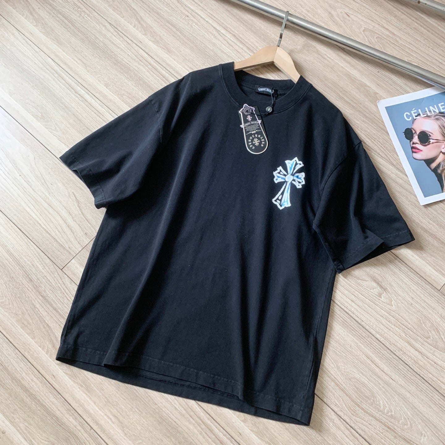 Chrome Hearts Embroidered Cotton Couple Short Sleeve T-Shirt