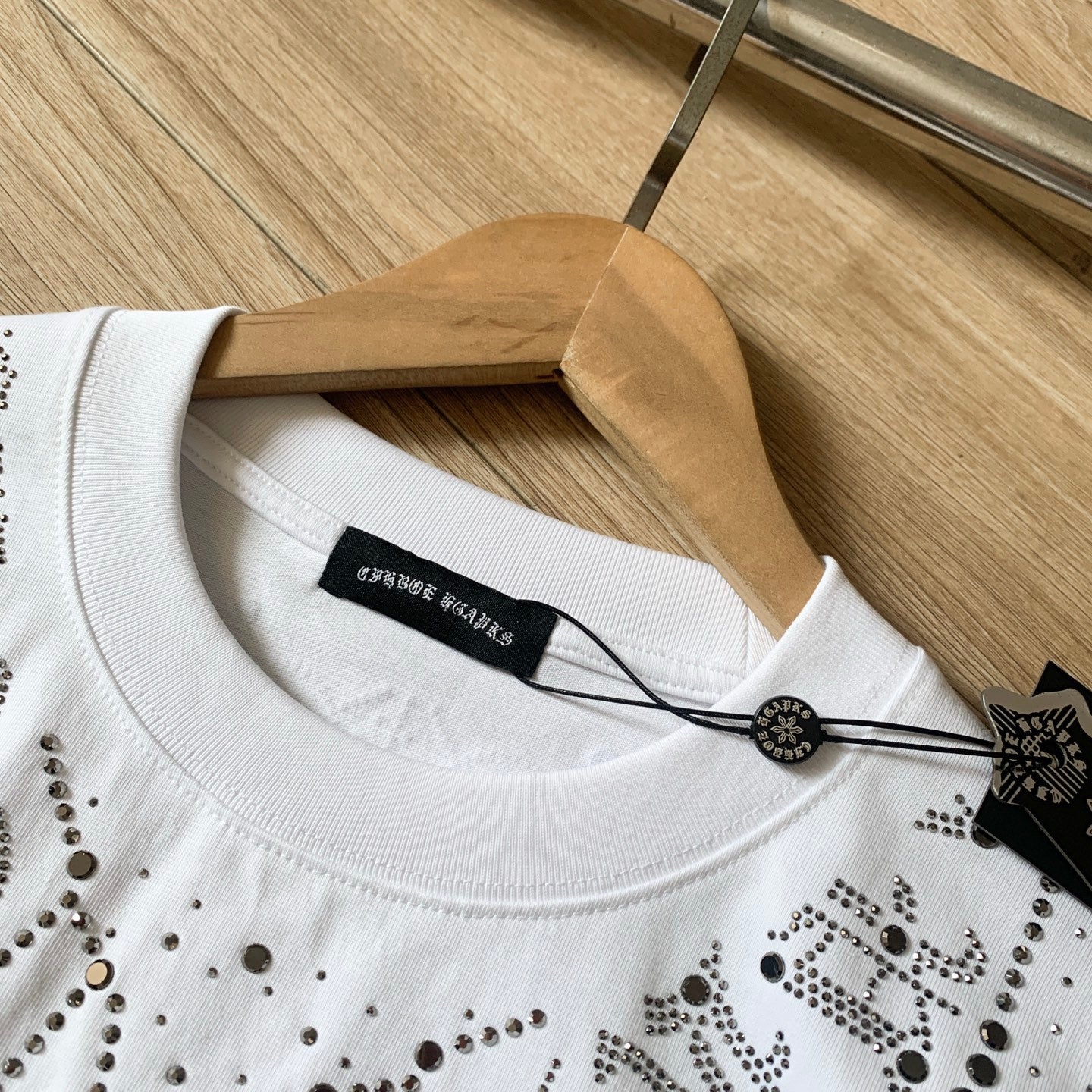 Chrome Hearts Burnout Heavy Embroidery Cotton Short Sleeve T-Shirt