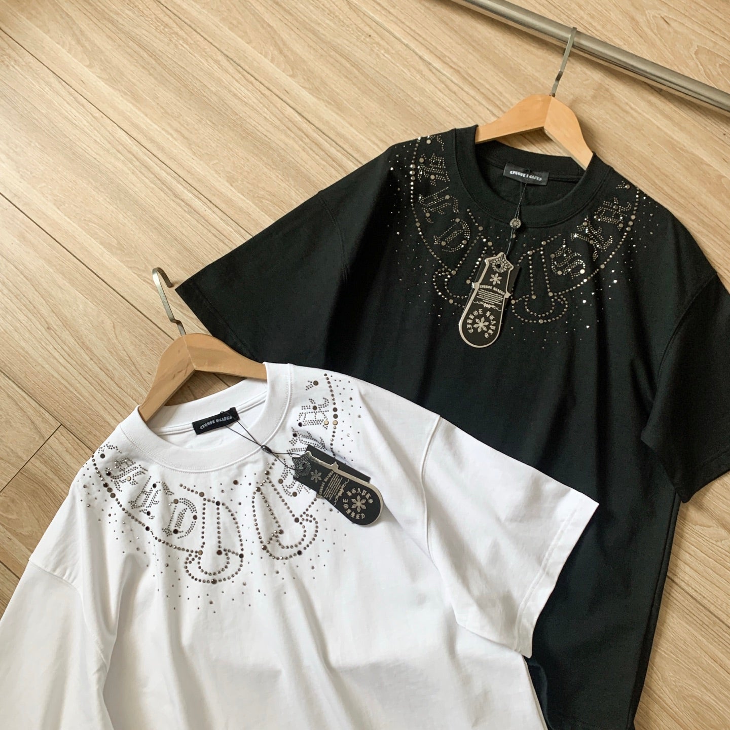 Chrome Hearts Heavyweight Washed Double-Yarn Cotton Couple Short Sleeve T-Shirt